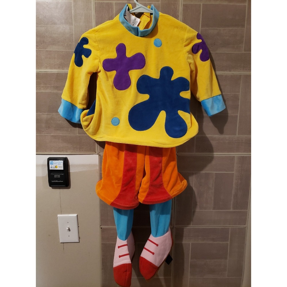 Vtg Disney Store Y2K Jojo The Clown Costume Yellow Size XXS Disney Direct No Hat